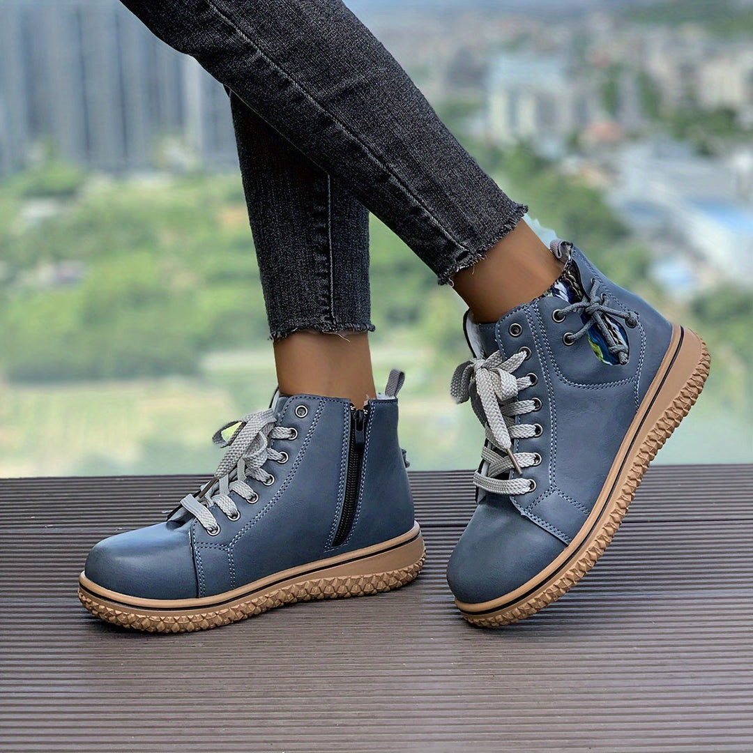 Orthopedic Leather Ankle Boots