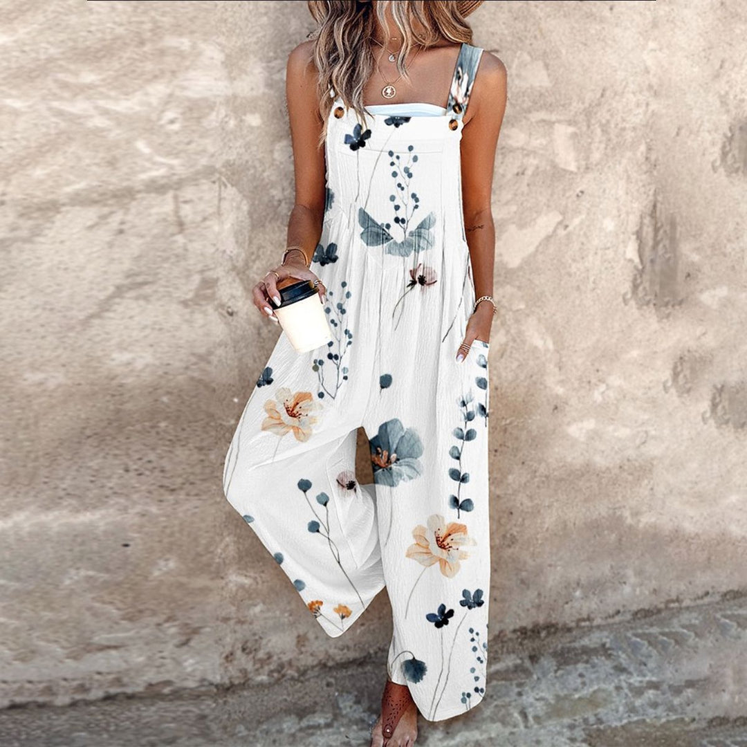 Audrey | Comfortable Printed Overalls