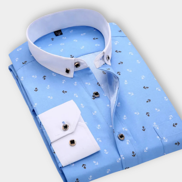 Harry | Nautical Print Shirt