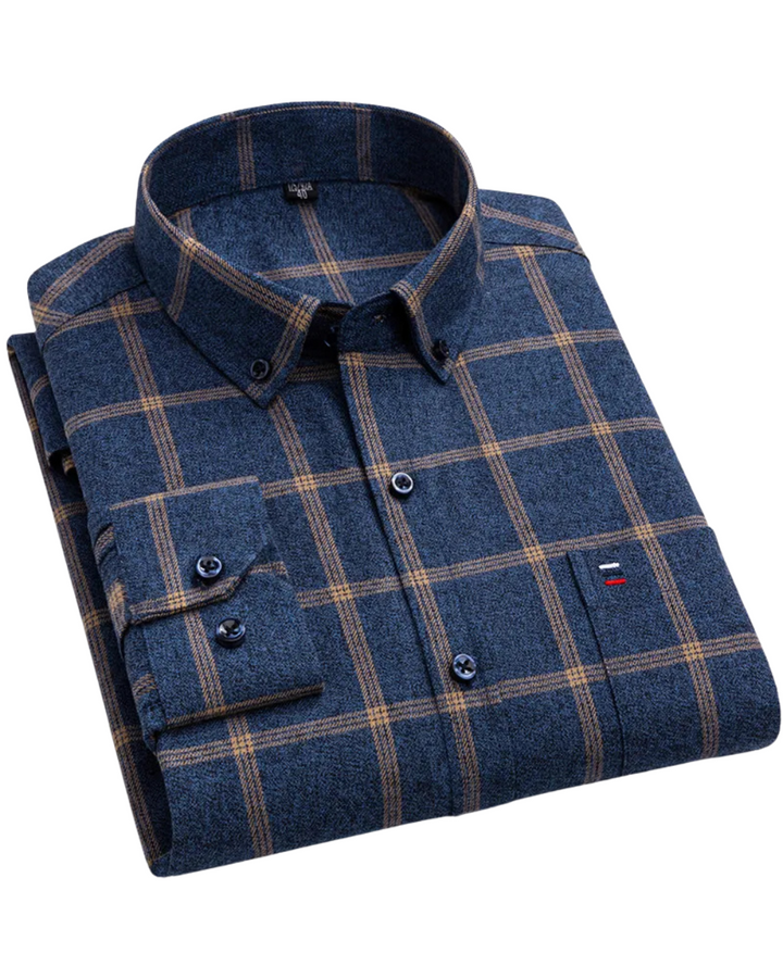 CARLOS | STRIPED CHECK SHIRT