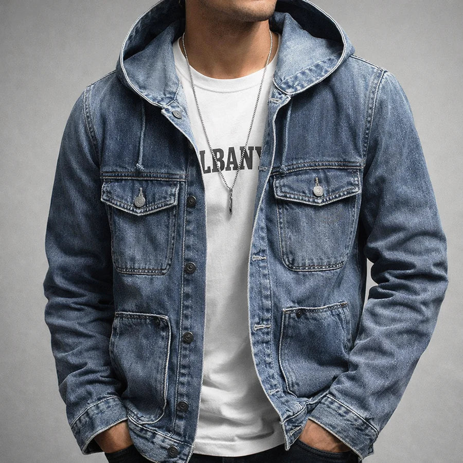 Kingsley | Denim Hoodie