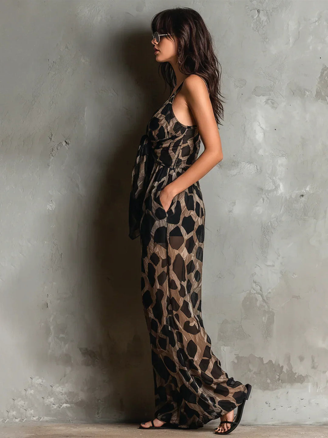 Sofia | Constance Leopard Print Jumpsuit
