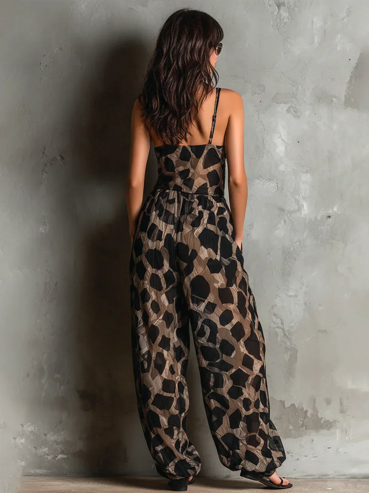 Sofia | Constance Leopard Print Jumpsuit