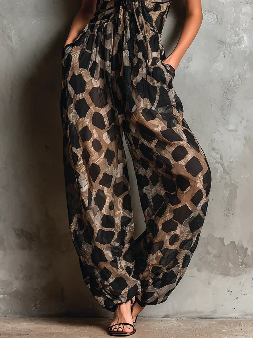 Sofia | Constance Leopard Print Jumpsuit