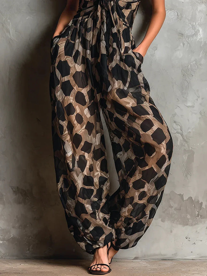 Sofia | Constance Leopard Print Jumpsuit