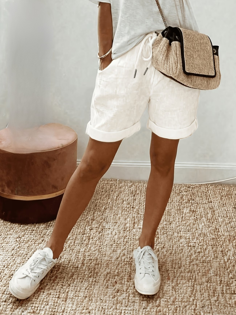 Eva | Comfortable Linen-Look Shorts
