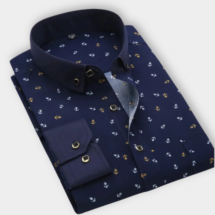 Harry | Nautical Print Shirt