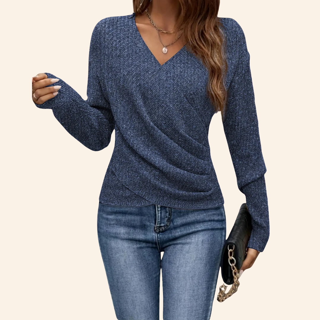 Clarissa | Elegant V-Neck Wrap Top
