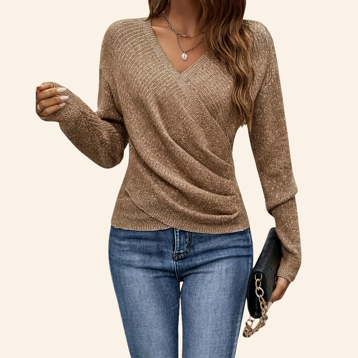 Clarissa | Elegant V-Neck Wrap Top