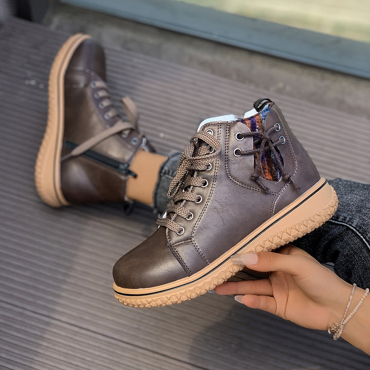 Orthopedic Leather Ankle Boots