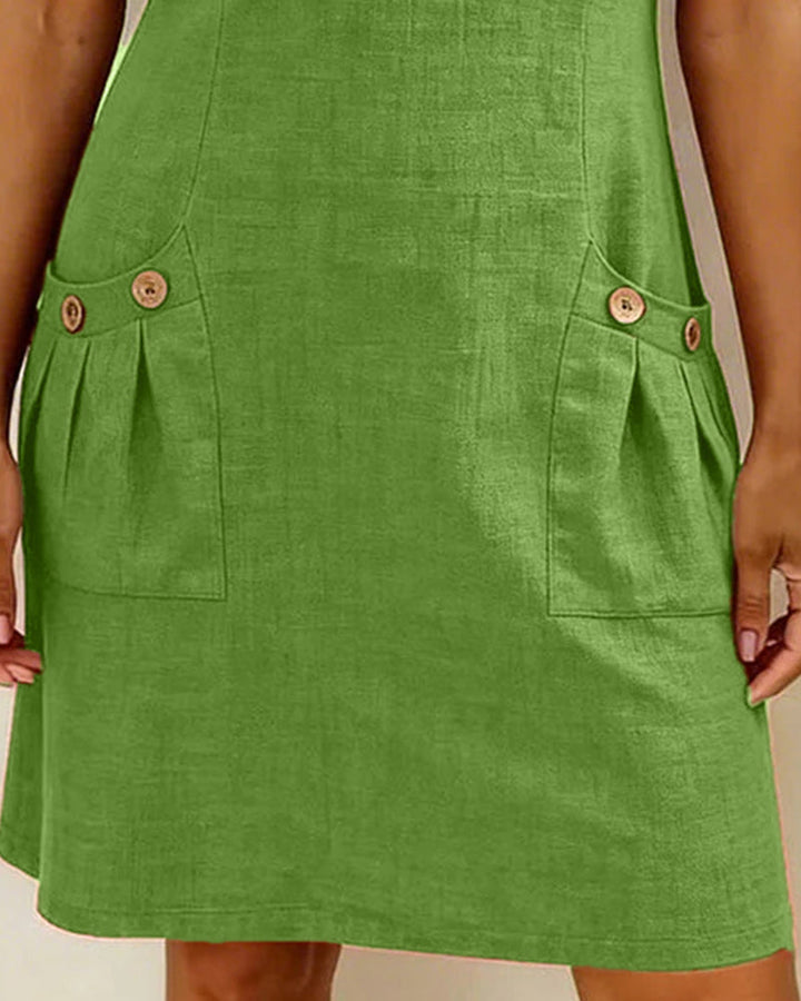 Romy | Cotton dress with zipper