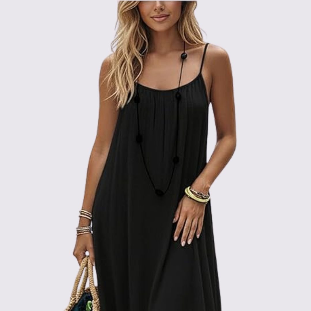 Zora | Elegant summer dress with back cutout