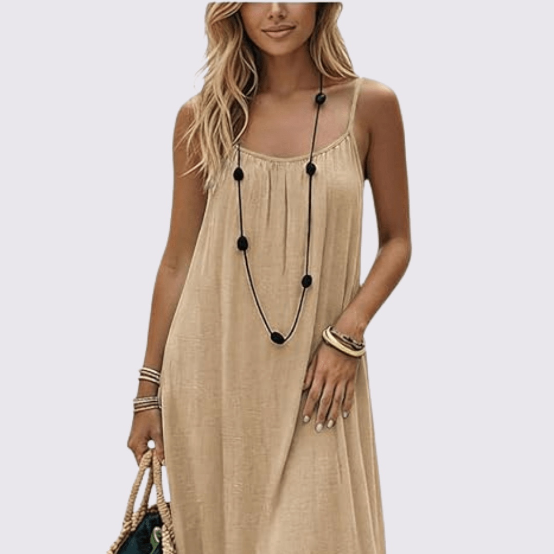 Zora | Elegant summer dress with back cutout