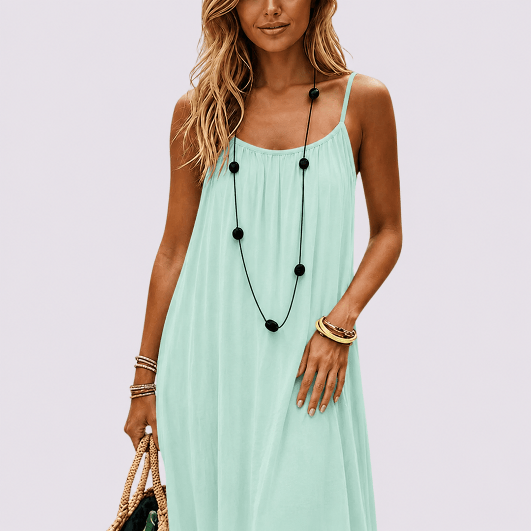Zora | Elegant summer dress with back cutout