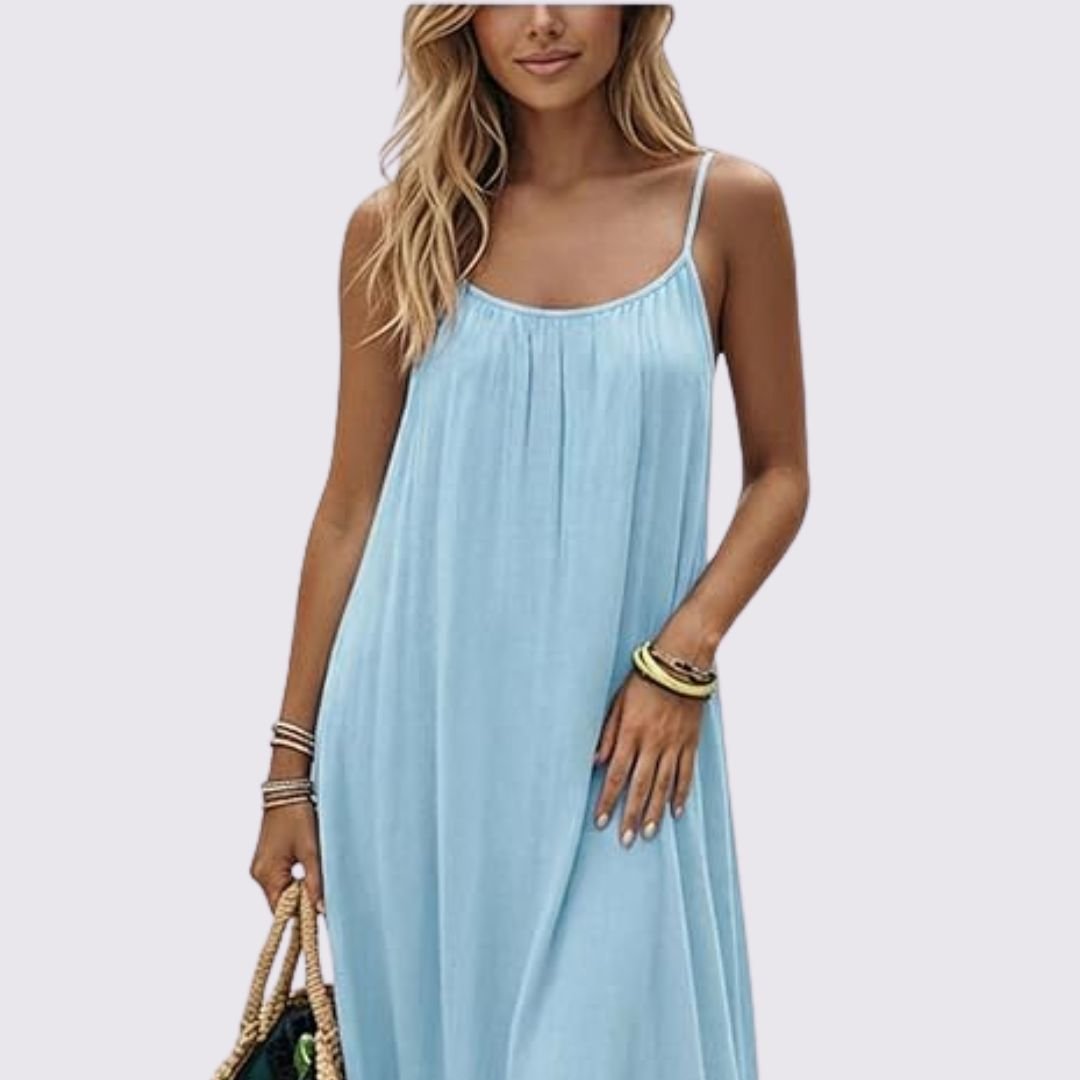 Zora | Elegant summer dress with back cutout