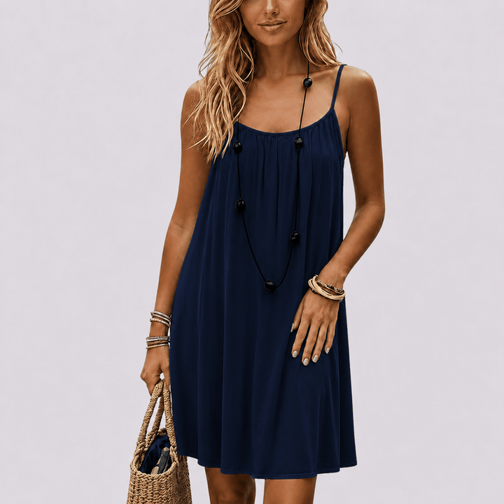 Zora | Elegant summer dress with back cutout