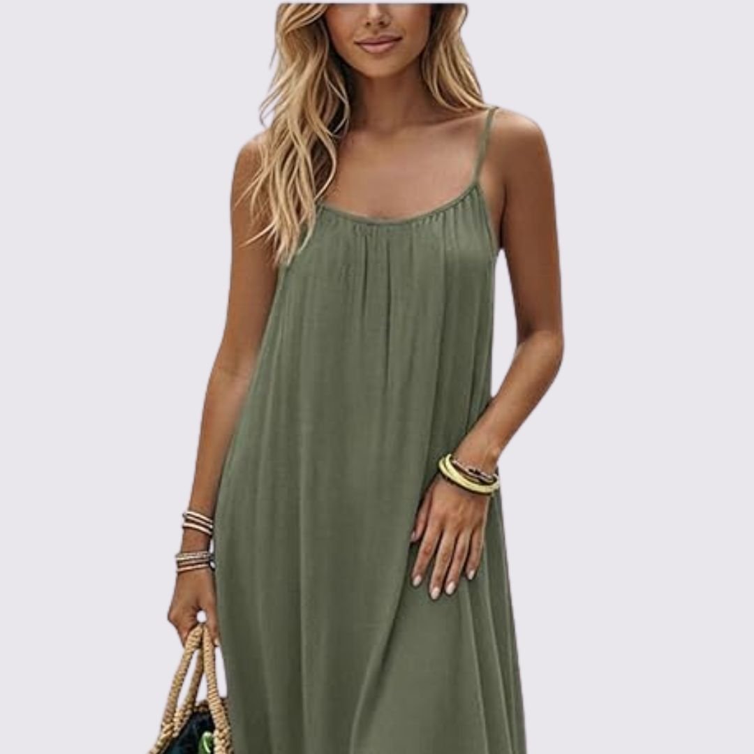 Zora | Elegant summer dress with back cutout
