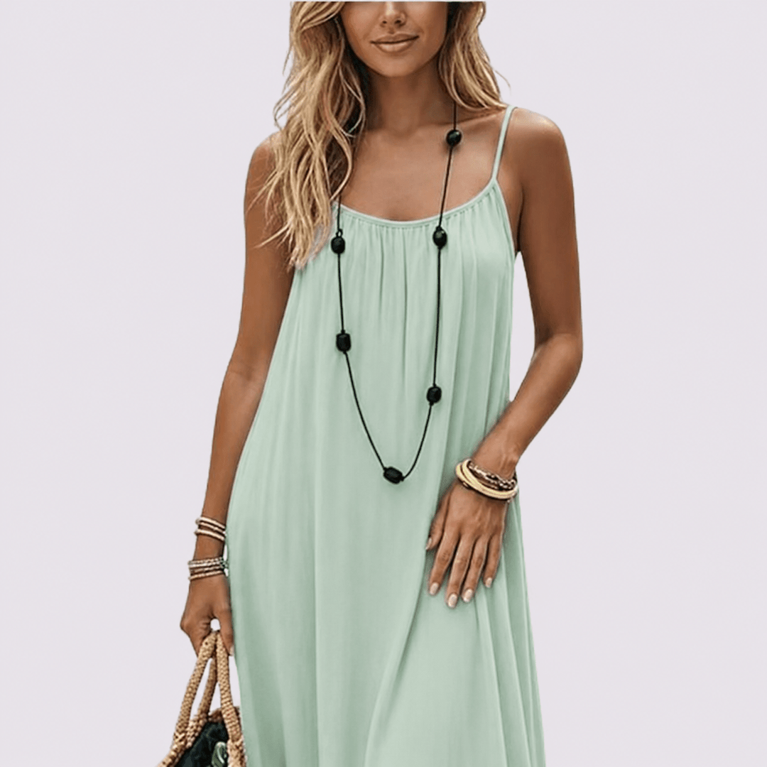 Zora | Elegant summer dress with back cutout
