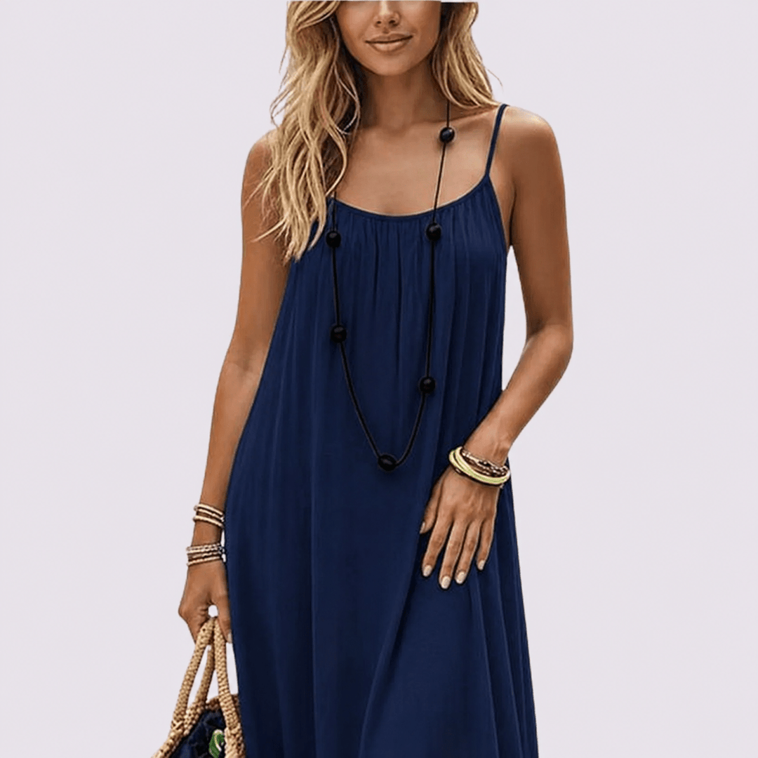 Zora | Elegant summer dress with back cutout