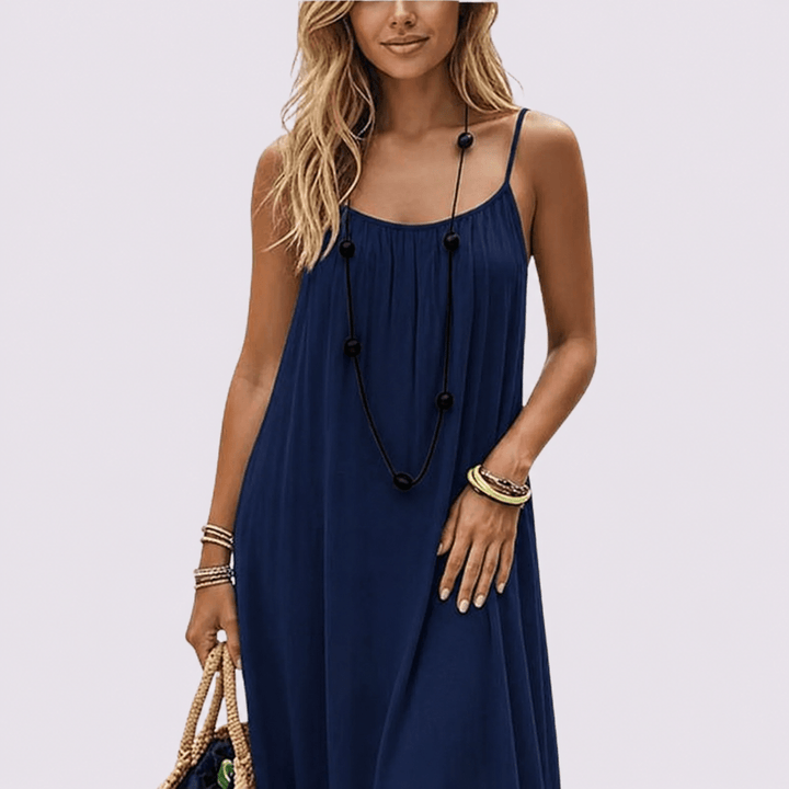 Zora | Elegant summer dress with back cutout