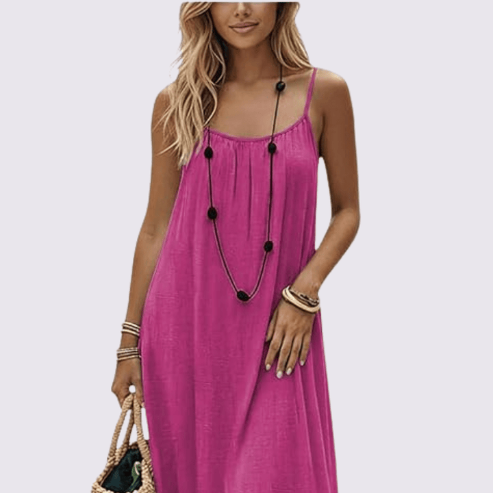 Zora | Elegant summer dress with back cutout