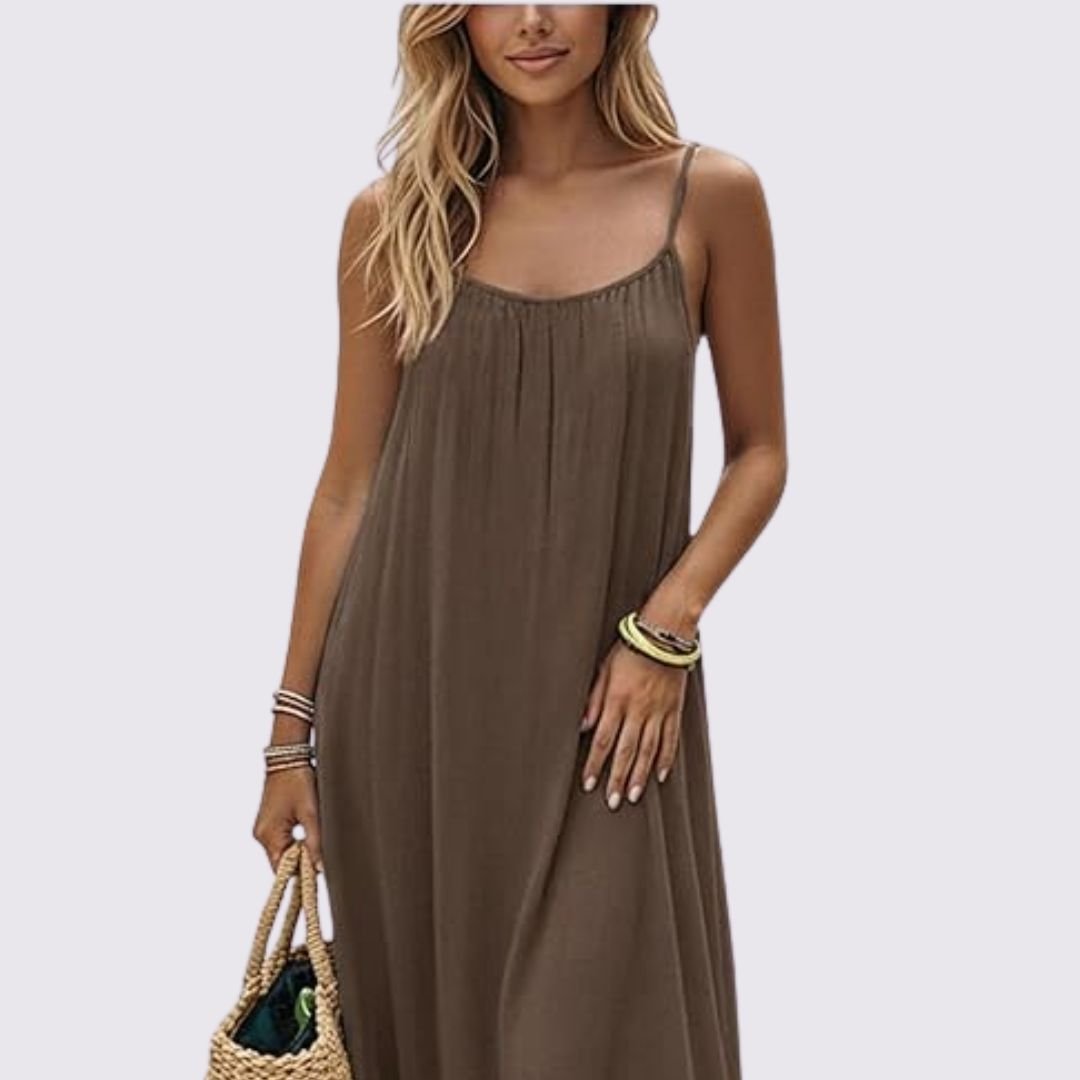 Zora | Elegant summer dress with back cutout