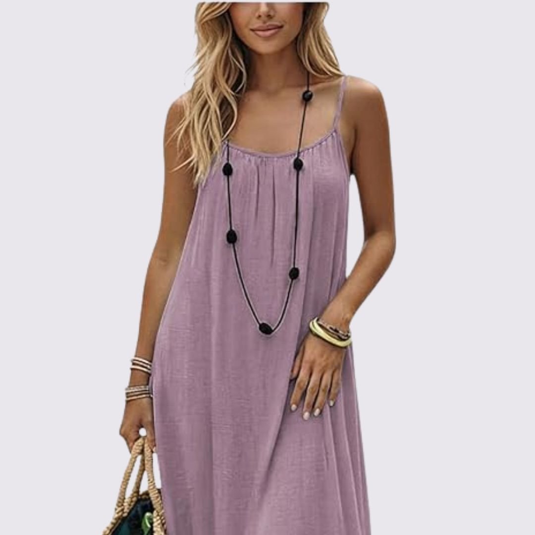 Zora | Elegant summer dress with back cutout