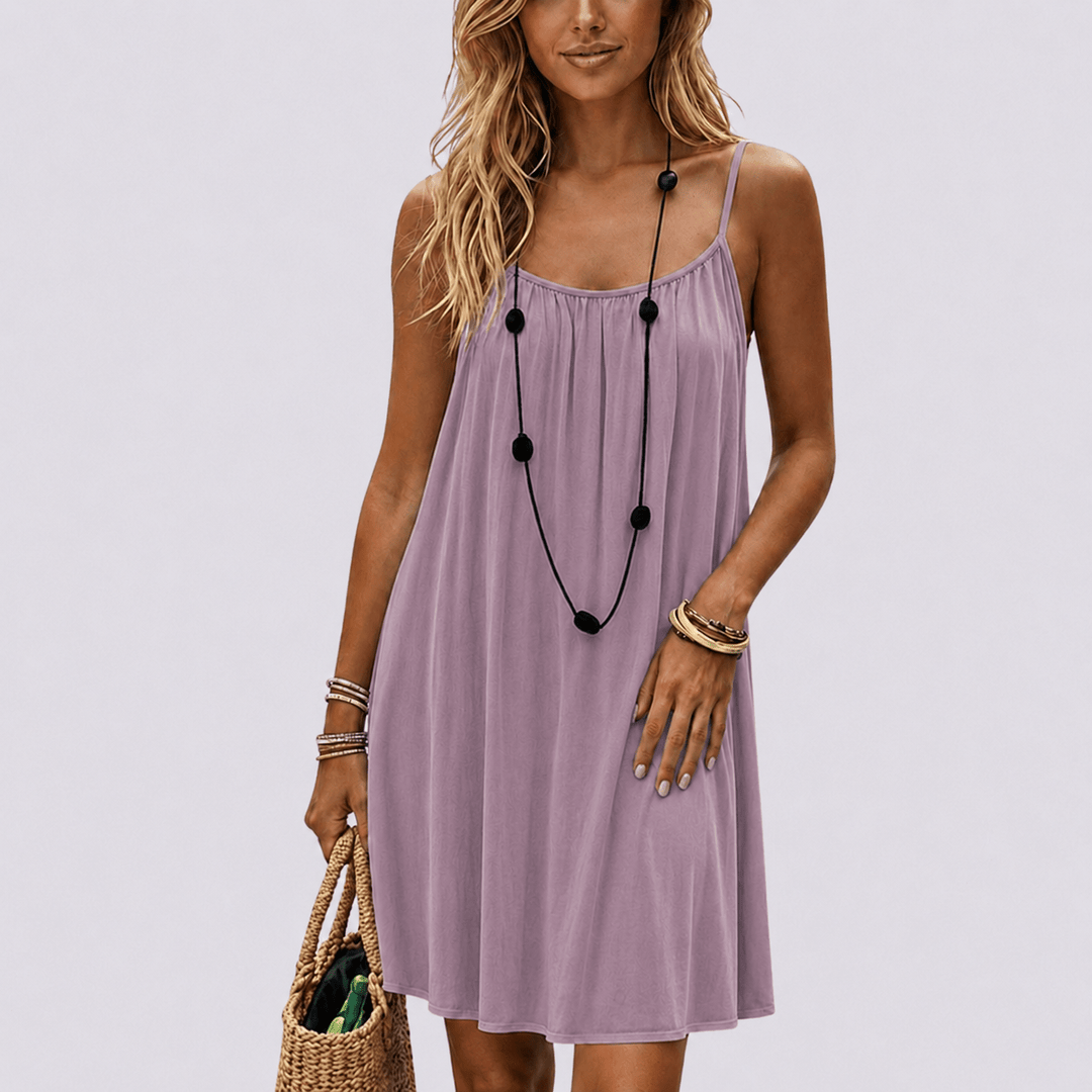 Zora | Elegant summer dress with back cutout