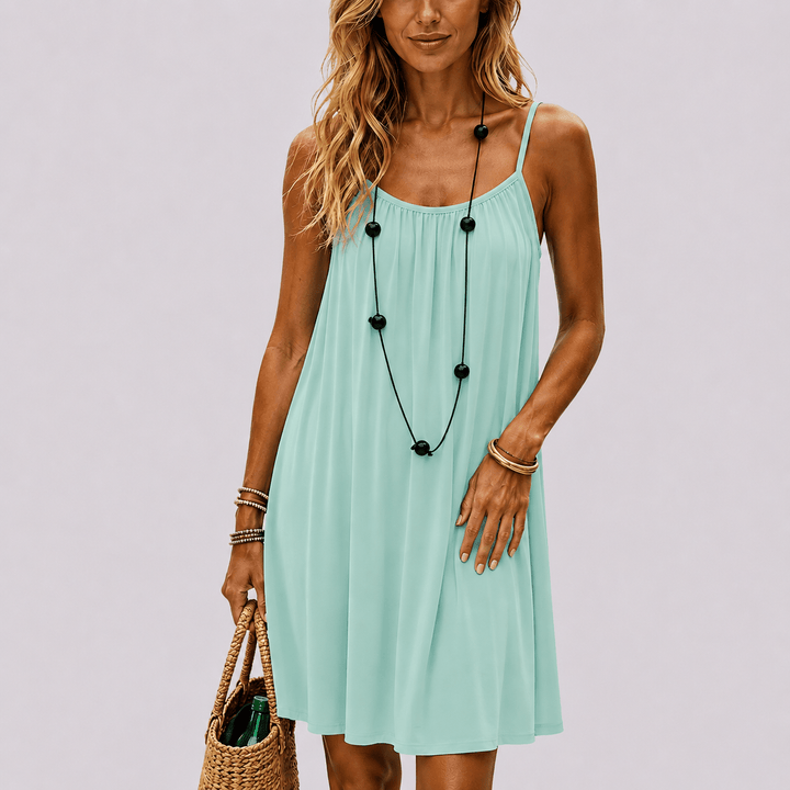 Zora | Elegant summer dress with back cutout
