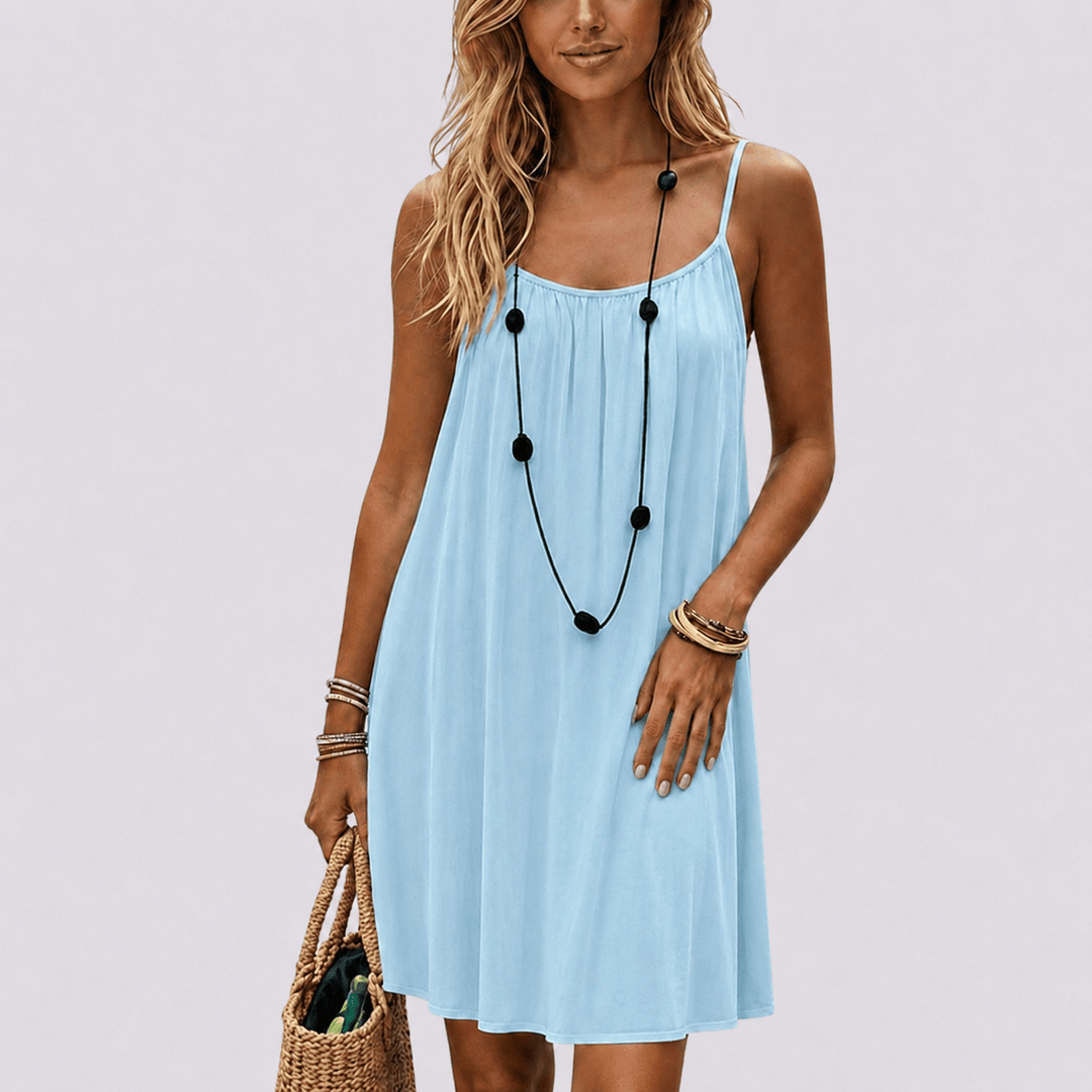 Zora | Elegant summer dress with back cutout