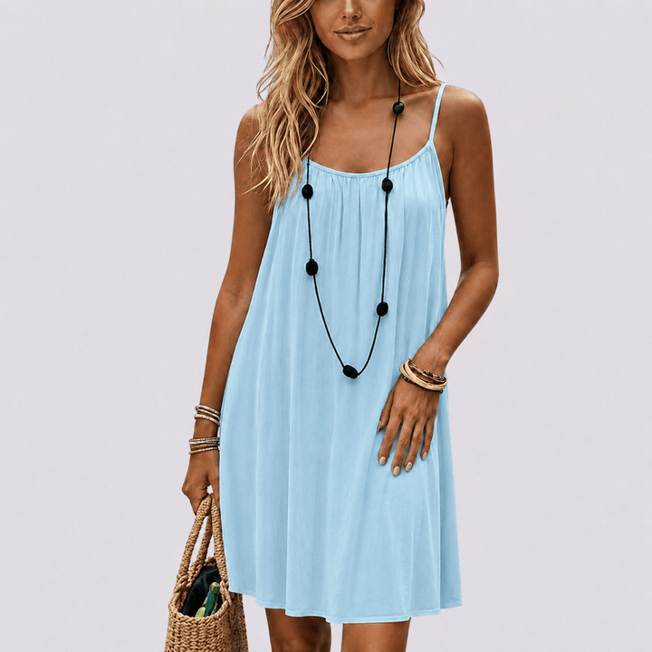 Zora | Elegant summer dress with back cutout